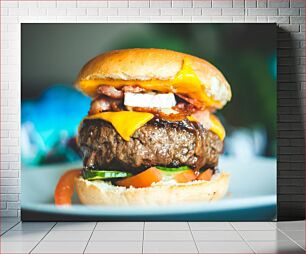 Πίνακας, Delicious Cheeseburger Νόστιμο Cheeseburger