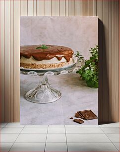 Πίνακας, Delicious Chocolate Cake Λαχταριστό κέικ σοκολάτας