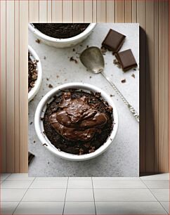 Πίνακας, Delicious Chocolate Dessert Νόστιμο επιδόρπιο σοκολάτας