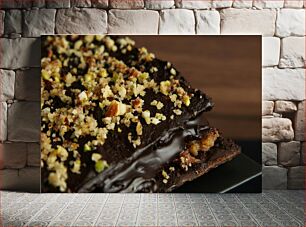 Πίνακας, Delicious Chocolate Dessert Νόστιμο επιδόρπιο σοκολάτας