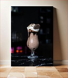 Πίνακας, Delicious Chocolate Milkshake Λαχταριστό Milkshake σοκολάτας