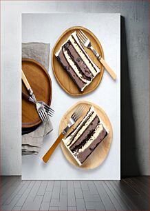 Πίνακας, Delicious Layered Cake Slices Νόστιμες φέτες κέικ με στρώσεις