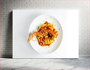 Πίνακας, Delicious Lobster Pasta Νόστιμα ζυμαρικά με αστακό