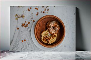 Πίνακας, Delicious Pastry with Hummus and Chickpeas Λαχταριστό ζαχαροπλαστείο με χούμους και ρεβίθια