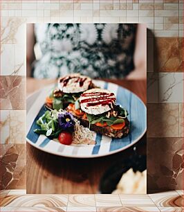 Πίνακας, Delicious Salad Plate Λαχταριστό πιάτο σαλάτας