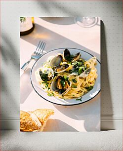 Πίνακας, Delicious Seafood Pasta Νόστιμα ζυμαρικά με θαλασσινά