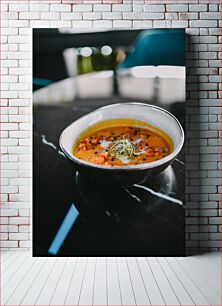Πίνακας, Delicious Soup in a Bowl Νόστιμη σούπα σε ένα μπολ