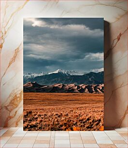 Πίνακας, Desert and Mountain Landscape Έρημο και ορεινό τοπίο