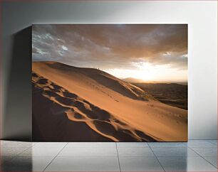 Πίνακας, Desert Landscape at Sunset Τοπίο της ερήμου στο ηλιοβασίλεμα