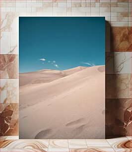 Πίνακας, Desert Landscape under Clear Blue Sky Τοπίο της ερήμου κάτω από τον καταγάλανο ουρανό