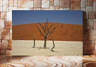 Πίνακας, Desert Landscape with Dead Trees Έρημο τοπίο με νεκρά δέντρα