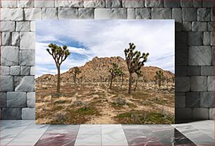 Πίνακας, Desert Landscape with Joshua Trees Τοπίο της ερήμου με τα δέντρα Joshua