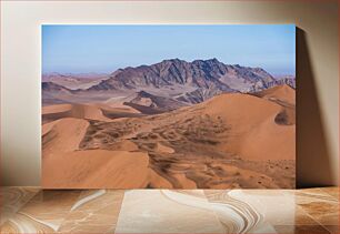 Πίνακας, Desert Landscape with Mountains Έρημο Τοπίο με Βουνά