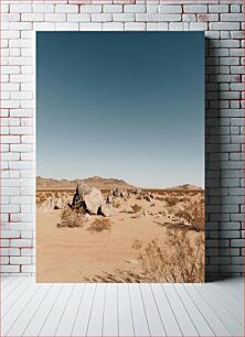 Πίνακας, Desert Landscape with Rocks Έρημο Τοπίο με Βράχους