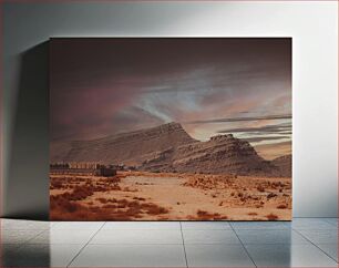 Πίνακας, Desert Mountain at Dusk Βουνό της ερήμου στο σούρουπο