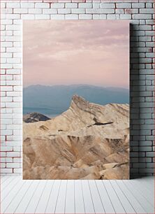 Πίνακας, Desert Mountain Range at Sunset Οροσειρά της ερήμου στο ηλιοβασίλεμα