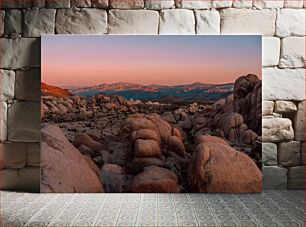 Πίνακας, Desert Rocks at Sunset Βράχοι της ερήμου στο ηλιοβασίλεμα