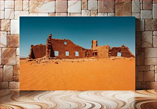 Πίνακας, Deserted Ruins in the Desert Έρημα ερείπια στην έρημο