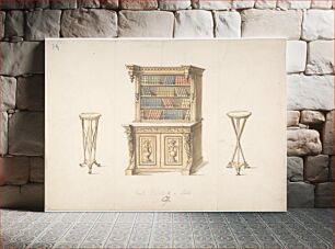 Πίνακας, Design for a Bookcabinet and Two Pedestals