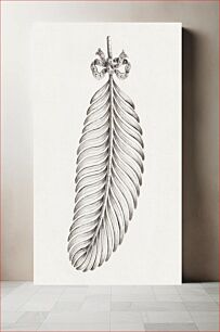 Πίνακας, Design for a Brooch in Shape of a Feather (late 18th century) drawing