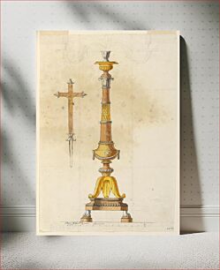 Πίνακας, Design for a Candelabrum and a Crucifix