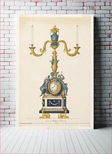 Πίνακας, Design for a Candlestick with a Clock, Luigi Righetti