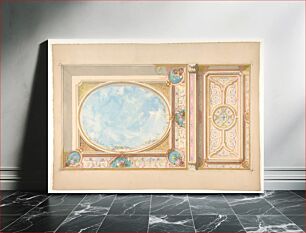 Πίνακας, Design for a ceiling by Jules Edmond Charles Lachaise and Eugène Pierre Gourdet