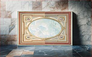 Πίνακας, Design for a ceiling of trompe l'oeil sky by Jules-Edmond-Charles Lachaise and Eugène-Pierre Gourdet