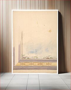 Πίνακας, Design for a ceiling painted with clouds and flowering vines by Jules-Edmond-Charles Lachaise and Eugène-Pierre Gourdet