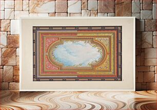 Πίνακας, Design for a ceiling painted with trompe l'oeil clouds by Jules-Edmond-Charles Lachaise and Eugène-Pierre Gourdet