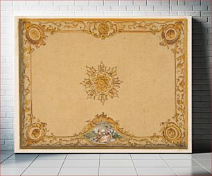 Πίνακας, Design for a ceiling with painted decoration by Jules Edmond Charles Lachaise and Eugène Pierre Gourdet