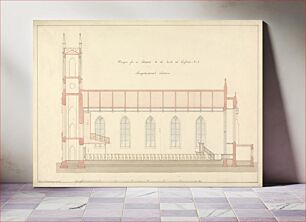 Πίνακας, Design for a Chapel at Enfield: Longitudinal Section