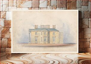 Πίνακας, Design for a Classical Country House, Side Elevation by Anonymous, British, 19th century