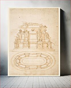 Πίνακας, Design for a Freestanding Tomb Seen in Elevation and Plan