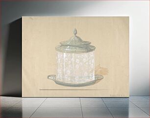 Πίνακας, Design for a Glass Box with a Silver Base and Cover