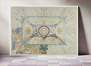 Πίνακας, Design for a painted ceiling, Charles Percier