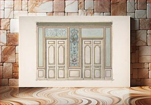 Πίνακας, Design for a Pair of Doors Joined by an Ornamental Panel by Jules Edmond Charles Lachaise and Eugène Pierre Gourdet