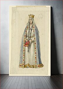 Πίνακας, Design for a Playing Card: Queen of Spades