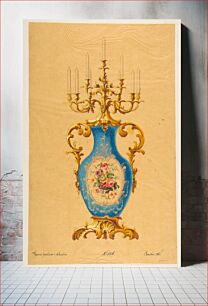 Πίνακας, Design for a Porcelain Candelabra