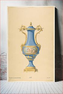 Πίνακας, Design for a Porcelain Vase with Bronze Mount, Anonymous, French, 19th century