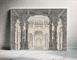 Πίνακας, Design for a Stage Set, attributed to Pietro Righini