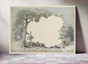 Πίνακας, Design for a Stage Set by Eugène Cicéri
