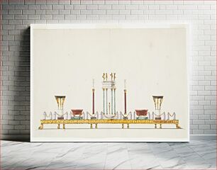 Πίνακας, Design for a Surtout de Table (Centerpiece)