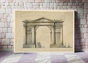 Πίνακας, Design for a Triumpal Arch for Napoleon I, Bergamo, Italy