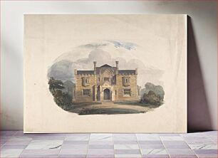 Πίνακας, Design for a Tudoresque Villa, Elevation