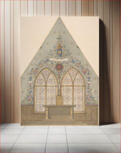 Πίνακας, Design for Altar and Chapel, Farnborough by Jules Lachaise and Eugène Pierre Gourdet