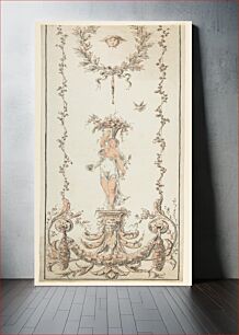 Πίνακας, Design for an Ornamental Panel, Anonymous, French, 19th century