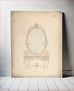 Πίνακας, Design for an Oval Mirror over a Side Table