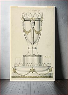 Πίνακας, Design for Bottle Cooler, Glasses, and Tray, Giovacchino Belli