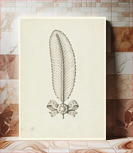 Πίνακας, Design for Brooch or Hair Ornament in Shape of Feather